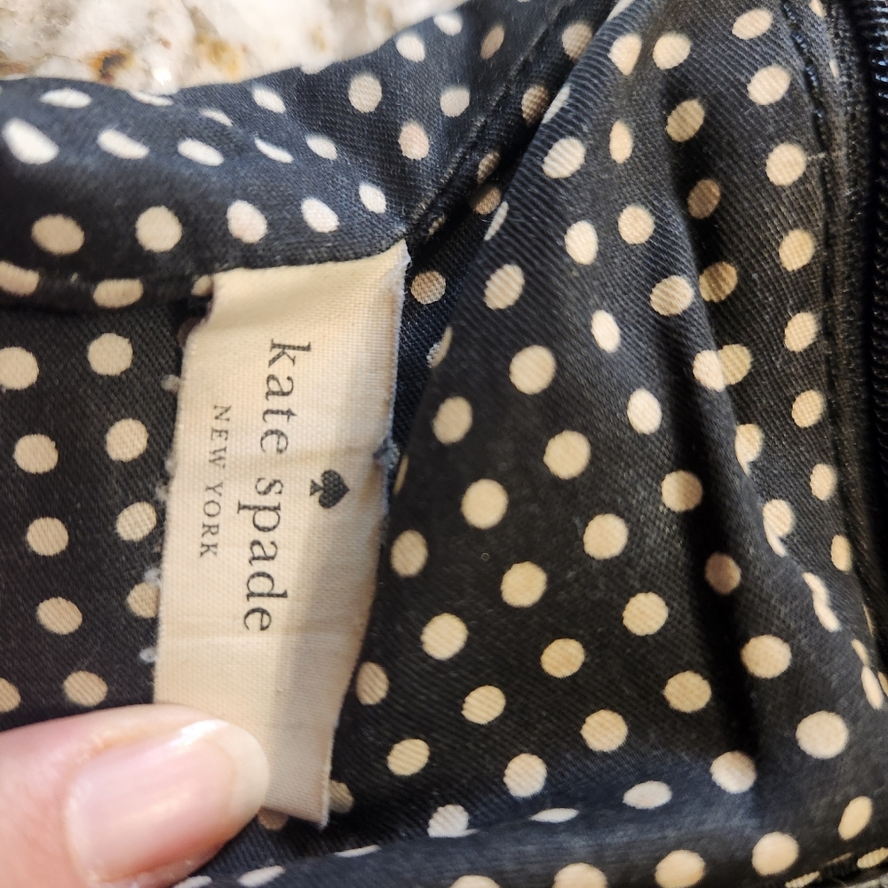 KATE SPADE Purse, Primrose Hill Arica Black Leather Bow Crossbody Bag, EUC READ - Picture 9 of 12